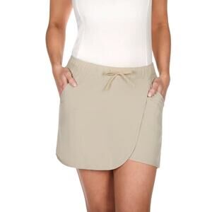 The American Outdoorsman Womens Casual Skort with Pockets Abbey Stone Size Small
